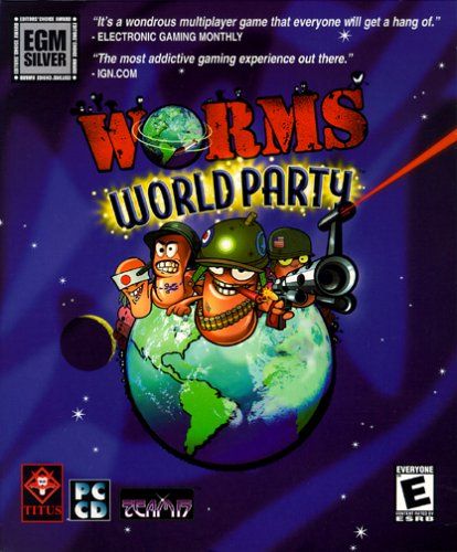 Worms World Party box art for Playstation